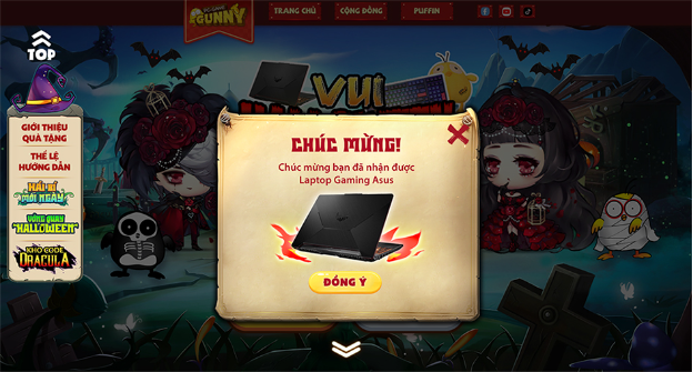 Chơi Halloween - Rinh Laptop Gaming miễn phí, bỏ túi quà độc quyền từ Gunny PC - ảnh 2