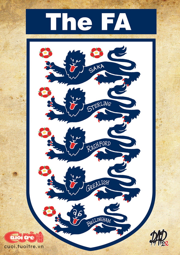 Logo bóng đá Anh biến đổi kỳ lạ sau trận thắng Iran 6-2 - ảnh 1