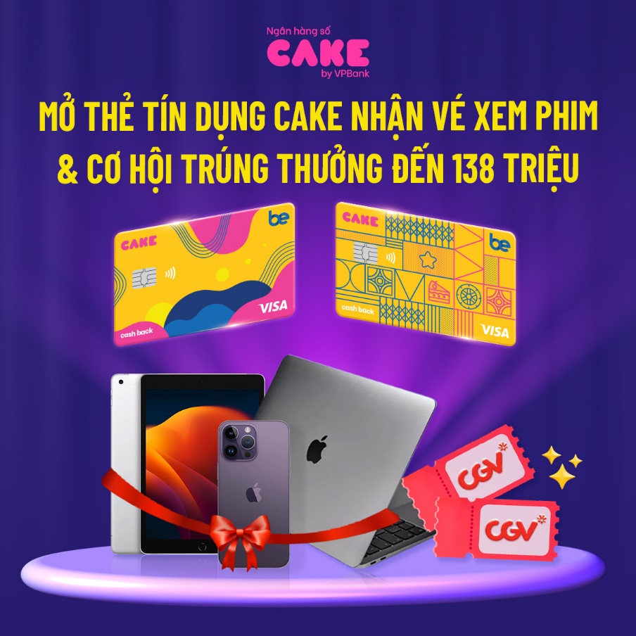 2 phút mở thẻ tín dụng Cake, rinh ngay iPhone 14 Pro Max - ảnh 1