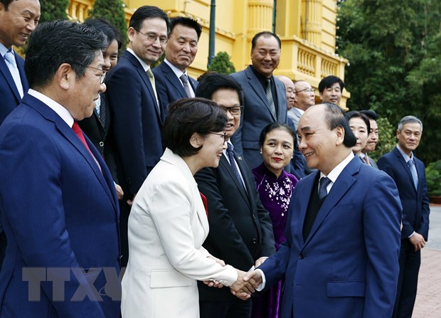 Chủ tịch nước gặp mặt các tổ chức người Hàn Quốc tại Việt Nam - ảnh 1