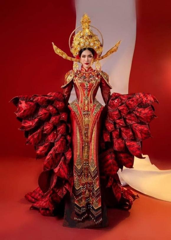 Phương Anh hé lộ trang phục dân tộc chính thức tại Miss International 2022: Quá hoành tráng và lộng lẫy - ảnh 3