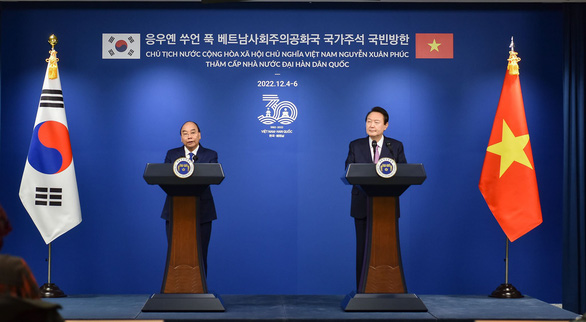 Việt Nam - Hàn Quốc ra tuyên bố chung, nâng cấp quan hệ lên ''Đối tác chiến lược toàn diện'' - ảnh 1