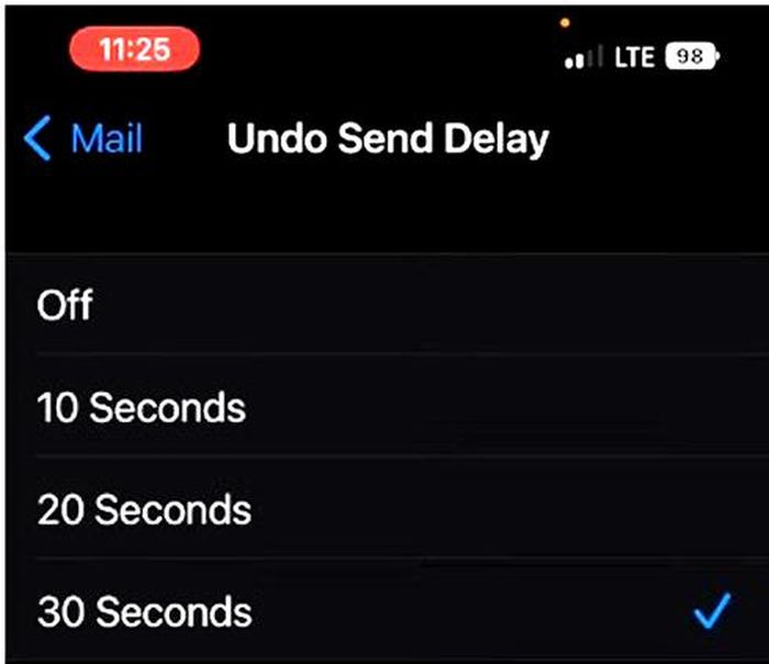 Cách chọn thời hạn rút lại email trên iOS 16 - ảnh 2