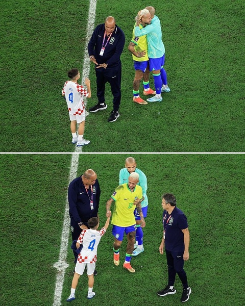 Hành động đẹp của Neymar sau trận thua Croatia - ảnh 1