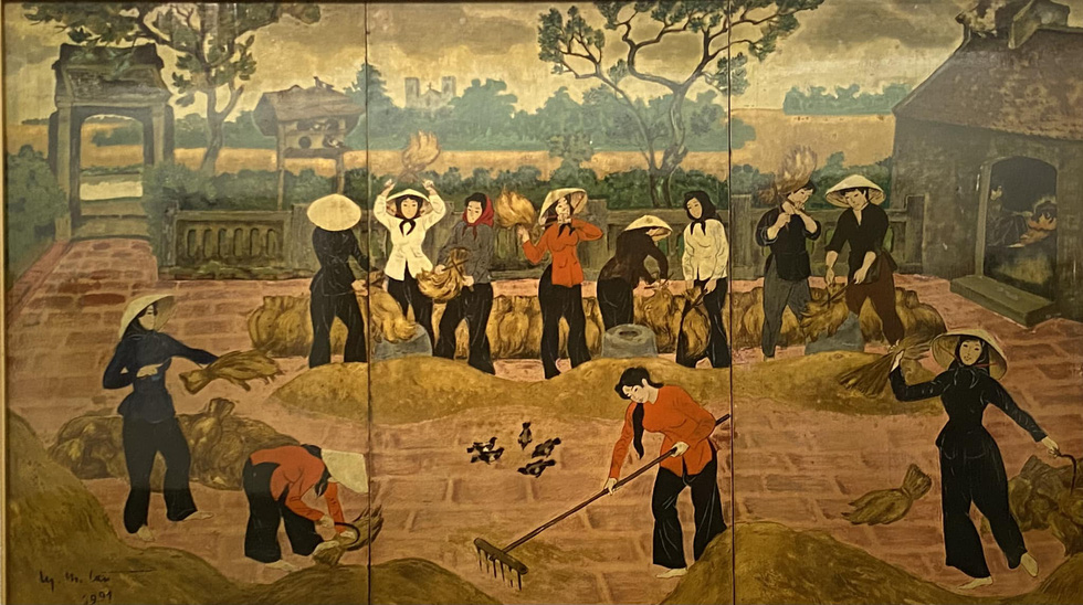 Ngắm những làng quê xinh đẹp đã mất trong tranh của họa sĩ khóa kháng chiến Ngô Minh Cầu - ảnh 2