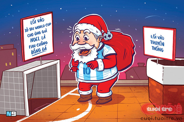 Ông già Noel cũng hâm mộ Argentina? - ảnh 1
