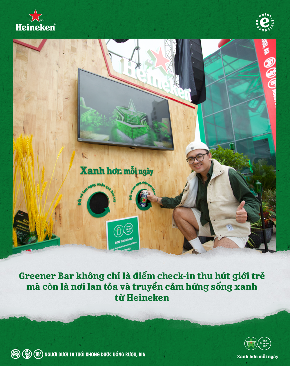 Greener Bar tái xuất tại Heineken Countdown Party 2023, cùng giới trẻ “phủ xanh” mùa lễ hội - ảnh 3