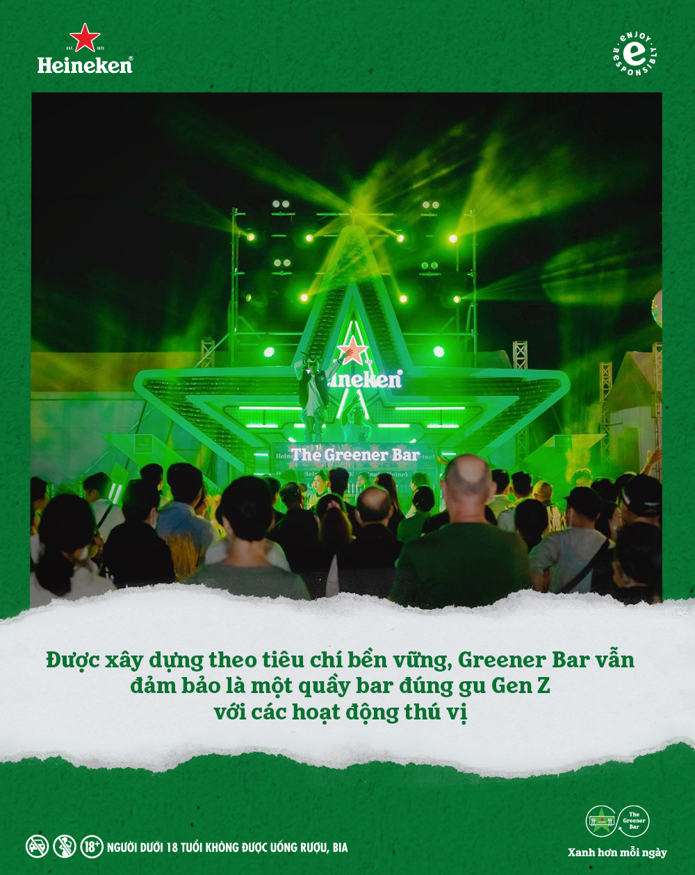Greener Bar tái xuất tại Heineken Countdown Party 2023, cùng giới trẻ “phủ xanh” mùa lễ hội - ảnh 2