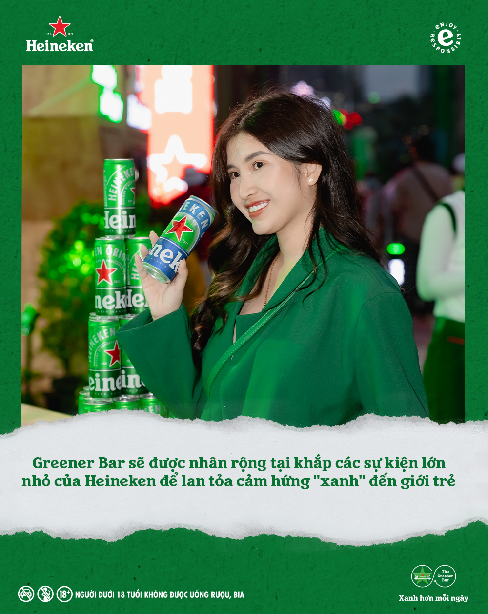 Greener Bar tái xuất tại Heineken Countdown Party 2023, cùng giới trẻ “phủ xanh” mùa lễ hội - ảnh 4