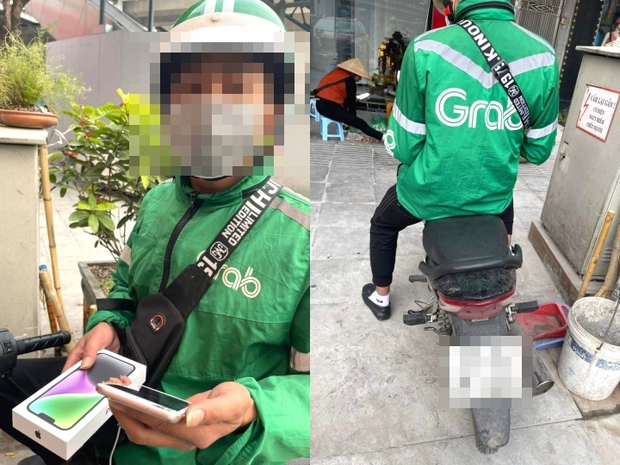 Tài xế Grab ở Hà Nội bị tố ''''cuỗm'''' điện thoại iPhone 14 plus của khách - ảnh 1