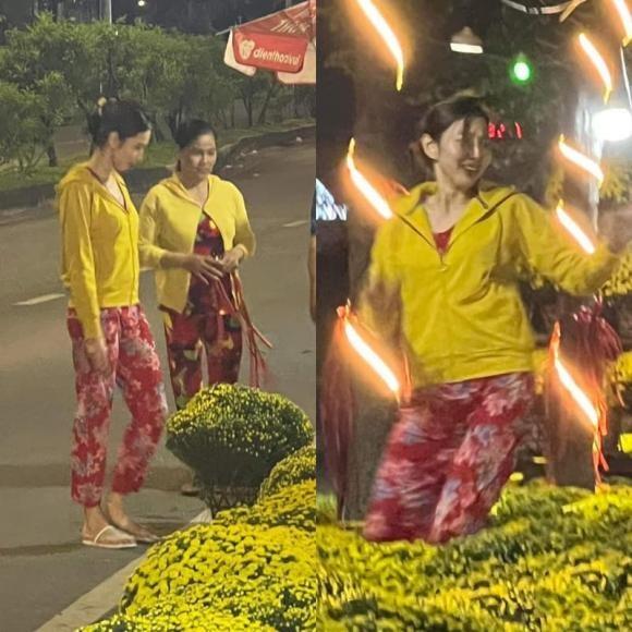 Thùy Tiên mặc đồ bộ đi dạo chợ hoa, bất chấp hình tượng Hoa hậu - ảnh 1