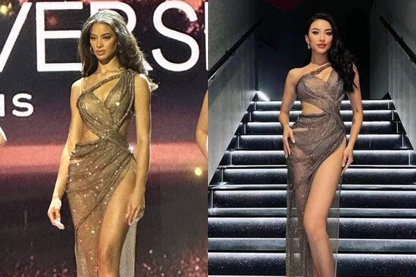 Tân Á hậu 2 Miss Universe mặc lại váy dạ hội của Á hậu Kim Duyên - ảnh 4