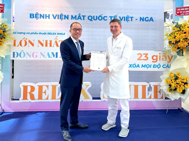 BV Mắt Quốc tế Việt - Nga phẫu thuật Relex Smile nhiều nhất Đông Nam Á - ảnh 1