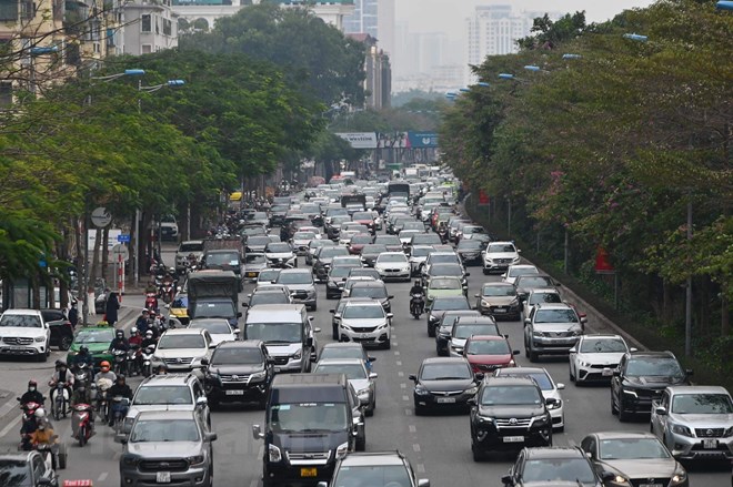 Ngày 28 Tết, giao thông Thủ đô không xảy ra ùn tắc nghiêm trọng - ảnh 9