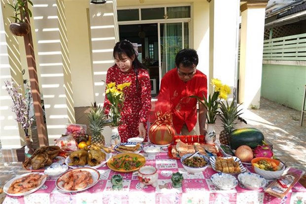 Xuân Quý Mão 2023: Đậm đà hồn Tết ở một gia đình Thái-Việt - ảnh 1