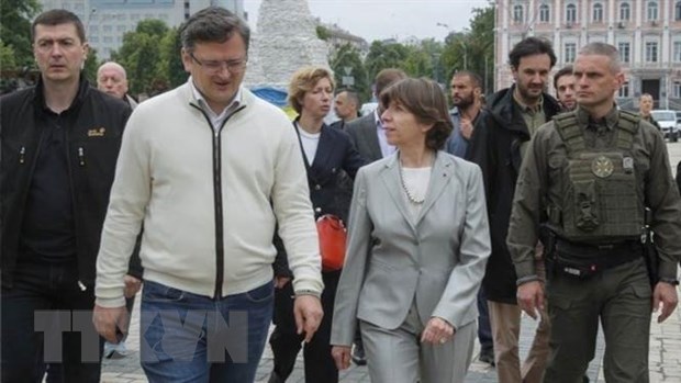 Ngoại trưởng Pháp Catherine Colonna đến thành phố Odessa của Ukraine - ảnh 1
