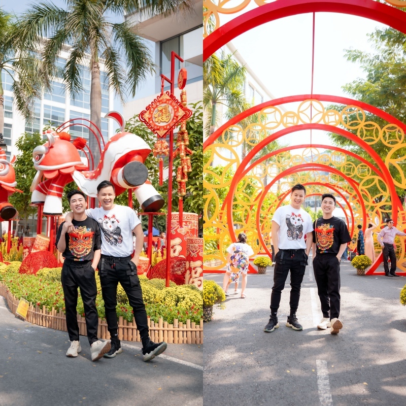 Don Nguyễn và bạn trai Thanh Tú tình tứ đón năm mới - ảnh 4