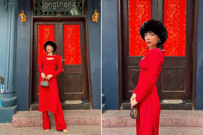 Dàn sao Việt ‘đọ sắc’ với áo dài dịp năm mới - ảnh 18