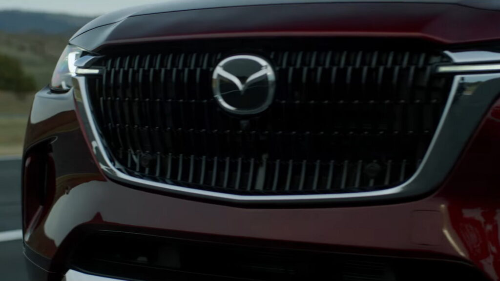 Mazda CX-90 lộ diện lần cuối trước ngày ra mắt: Rõ nét xe sang - ảnh 1