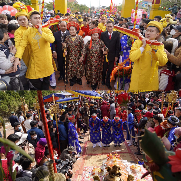 Độc đáo lễ hội rước hàng trăm cụ thượng thọ ở Quảng Ninh - ảnh 8