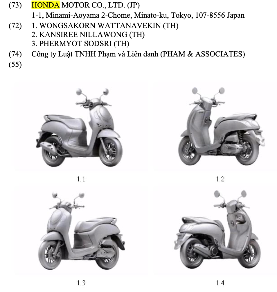 Hai xe máy mới của Honda đăng ký kiểu dáng tại Việt Nam: Có một xe máy điện - ảnh 6