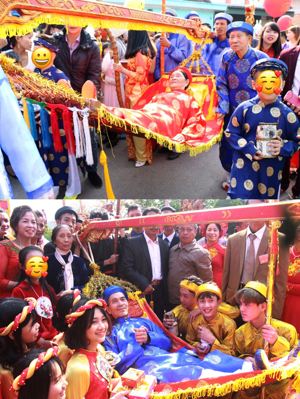 Độc đáo lễ hội rước hàng trăm cụ thượng thọ ở Quảng Ninh - ảnh 5