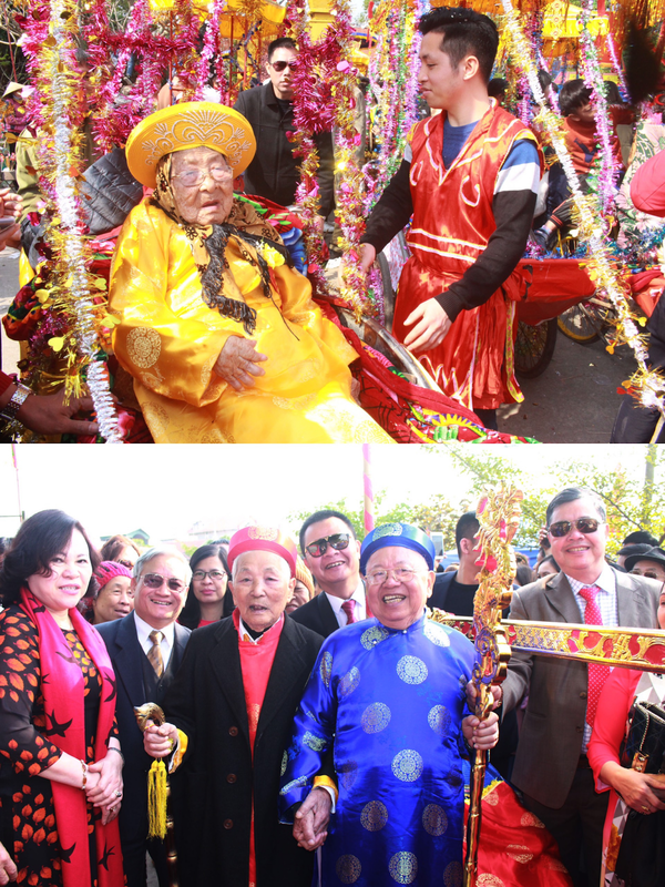 Độc đáo lễ hội rước hàng trăm cụ thượng thọ ở Quảng Ninh - ảnh 2