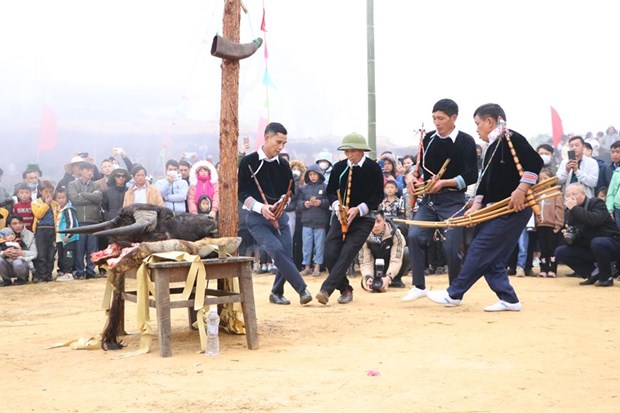 Lễ hội Gầu Tào-nét văn hóa độc đáo của đồng bào Mông tại Lai Châu - ảnh 1