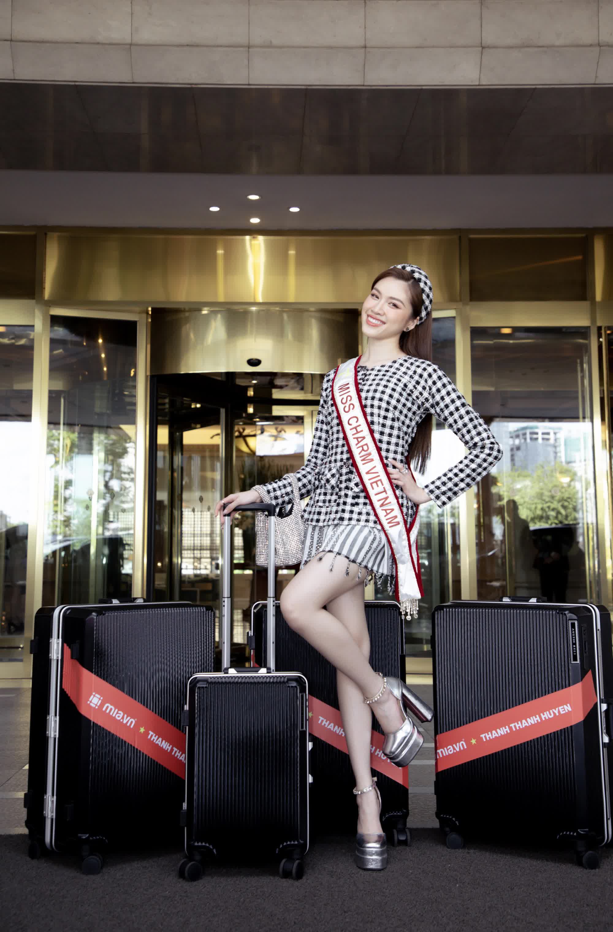 Thanh Thanh Huyền khoe nhan sắc ''visual'' giữa dàn thí sinh trong ngày đầu tham gia Miss Charm 2023 - ảnh 2