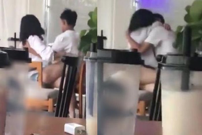 Cặp đôi học sinh hôn nhau tại quán cafe khiến netizen ‘nóng mắt’ - ảnh 11