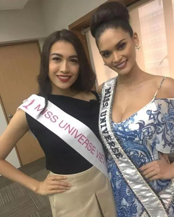 Mỹ nhân Việt ra sao khi đọ sắc đương kim Miss Universe? - ảnh 6