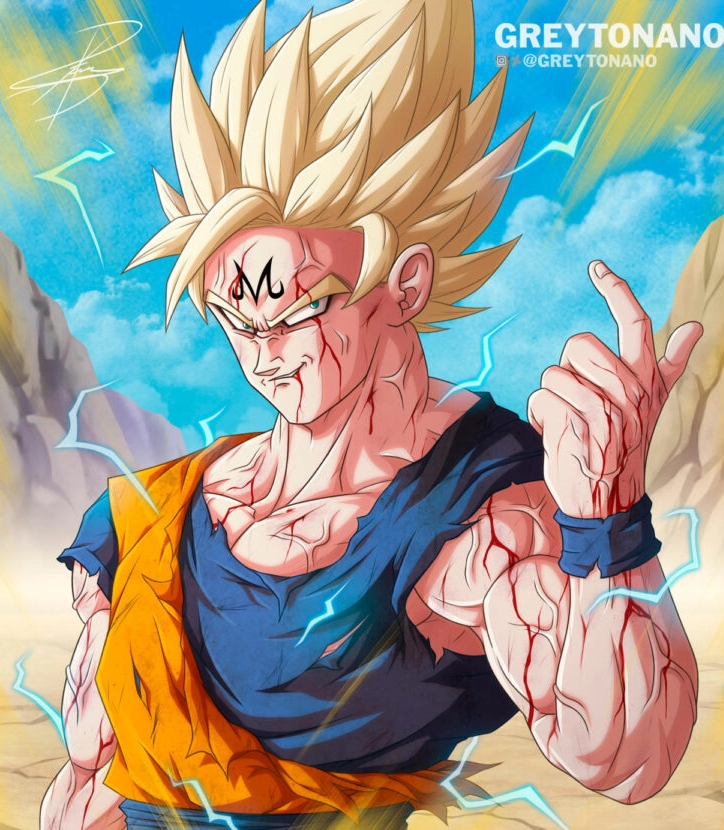 Goku trông sẽ như thế nào nếu anh ta bị biến thành dạng Majin trong Dragon Ball? - ảnh 2