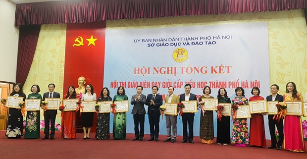 Hà Nội: 150 giáo viên tiểu học đoạt giải Giáo viên giỏi cấp thành phố - ảnh 1