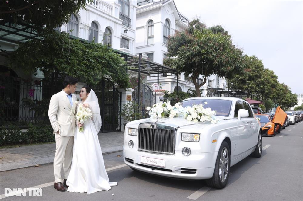 Dàn xe dâu hơn 200 tỷ đồng trong siêu đám cưới của cơ phó Hà Nội - ảnh 15