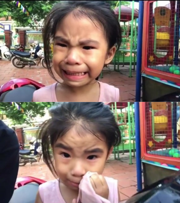 Cô bé biểu cảm “vừa khóc vừa cười” nay đã vào lớp 3, ít khóc nhè hơn - ảnh 1