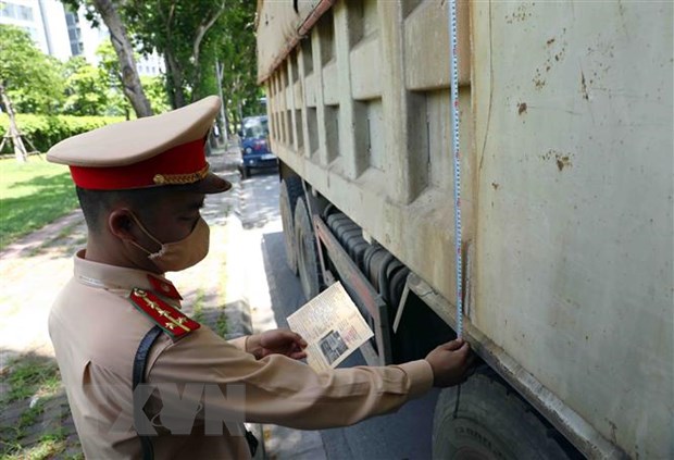 Phú Thọ: Phát hiện lái xe container sử dụng đăng kiểm giả - ảnh 1