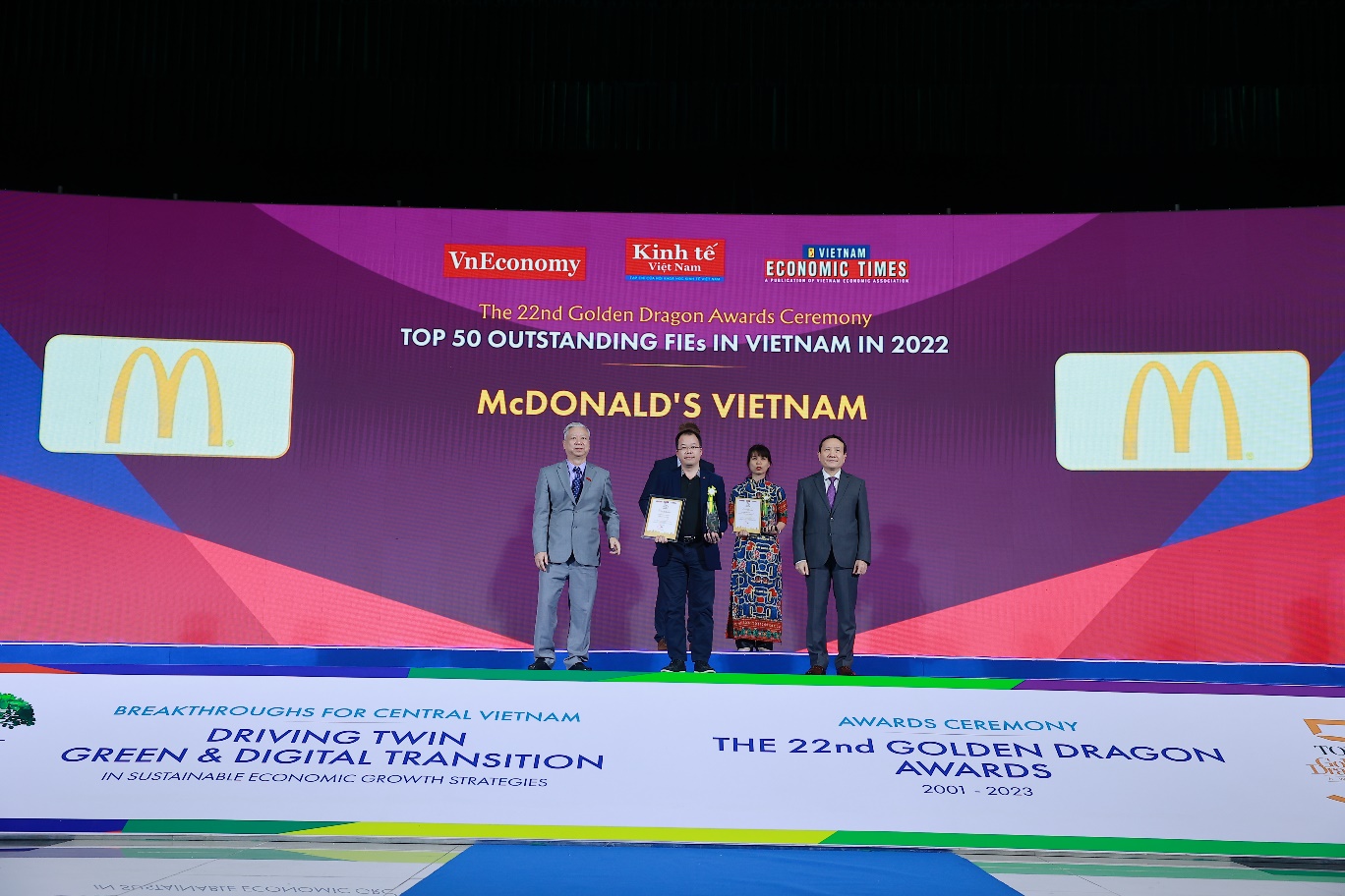 McDonald''s Việt Nam nhận giải Rồng Vàng lần thứ 5 - ảnh 1