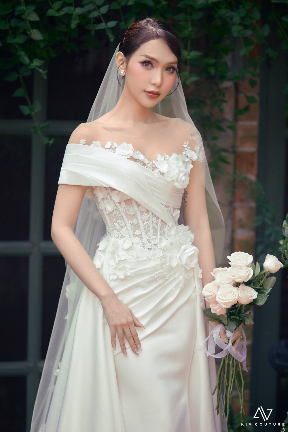 Người đẹp Mỹm Trần tung loạt ảnh hóa cô dâu - ảnh 5