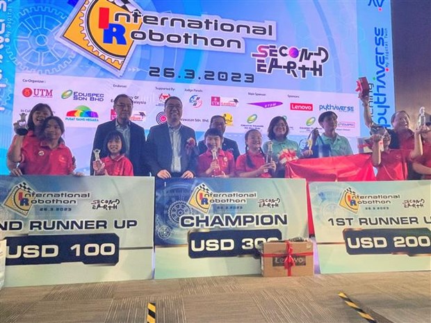 Việt Nam giành nhiều giải thưởng tại cuộc thi Robothon quốc tế 2023 - ảnh 1