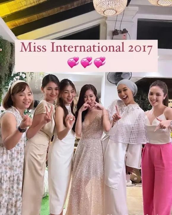 Á hậu Thùy Dung lên đồ xinh đẹp, cùng ông xã tham dự tiệc cưới của Kylie Yeo - đối thủ của cô ở Miss International 2017 - ảnh 4