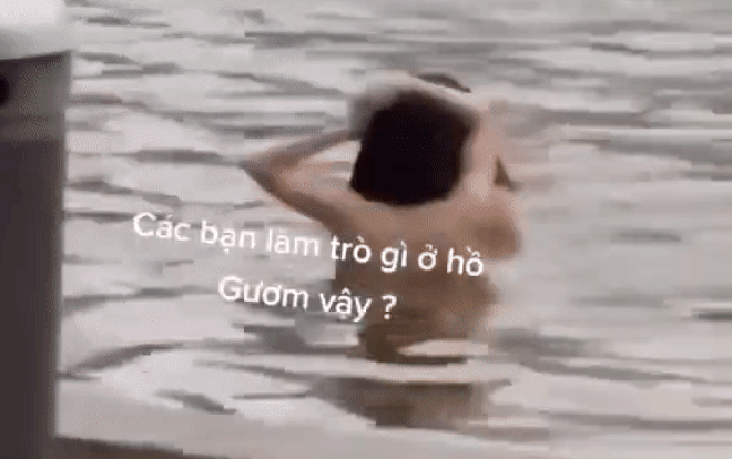Vụ hình ảnh nghi 2 cô gái ''tắm tiên'' ở Hồ Gươm: Chuyển Công an điều tra - ảnh 2