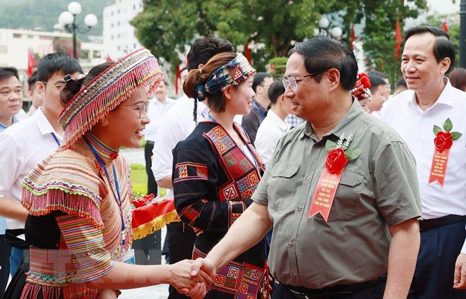 Thủ tướng dự Lễ khởi công đường bộ cao tốc Tuyên Quang-Hà Giang - ảnh 10