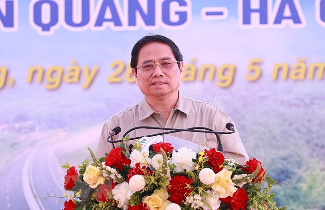 Thủ tướng dự Lễ khởi công đường bộ cao tốc Tuyên Quang-Hà Giang - ảnh 23