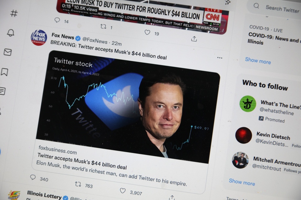 Twitter chỉ còn một phần ba giá trị mà Elon Musk đã mua - ảnh 1