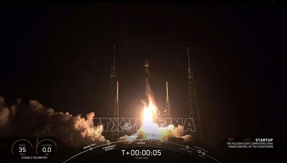 SpaceX phóng thêm 52 vệ tinh internet lên không gian - ảnh 1