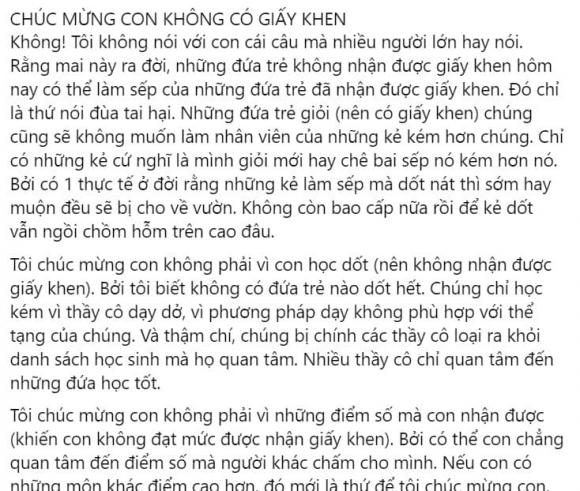 Nhiều người áp lực vì con không có giấy khen, chuyên gia và MC Minh Trang lại có quan điểm khác - ảnh 3