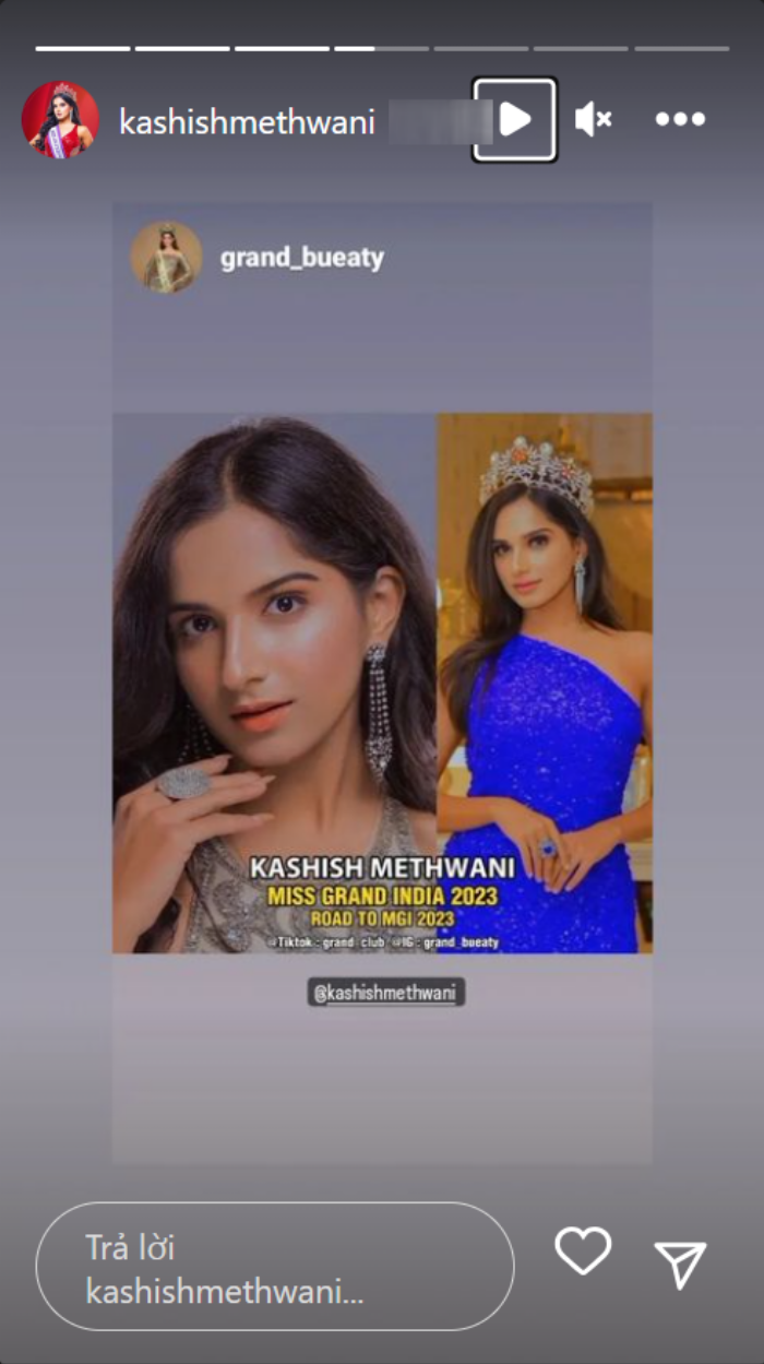 Đại diện Ấn Độ tham gia Miss Grand International 2023 bị thay vào phút chót, chuyện gì đây? - ảnh 1