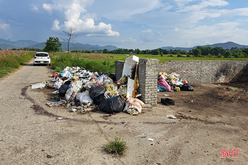 Đổ rác bừa bãi gây ô nhiễm môi trường ở Nghi Xuân - ảnh 2