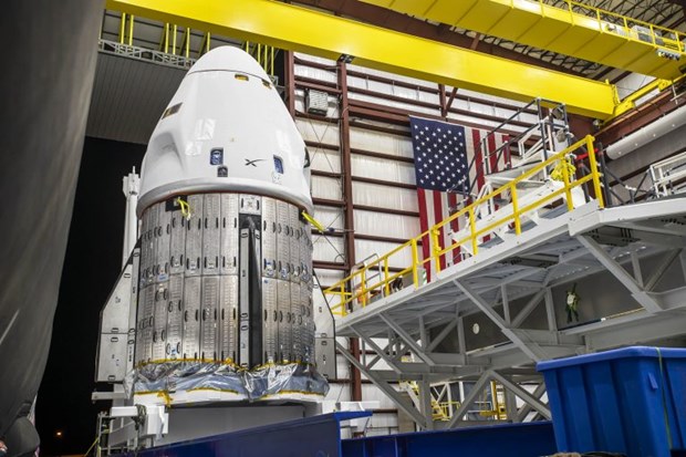 Tàu vũ trụ của SpaceX đưa phi hành đoàn thứ 7 lên ISS - ảnh 1