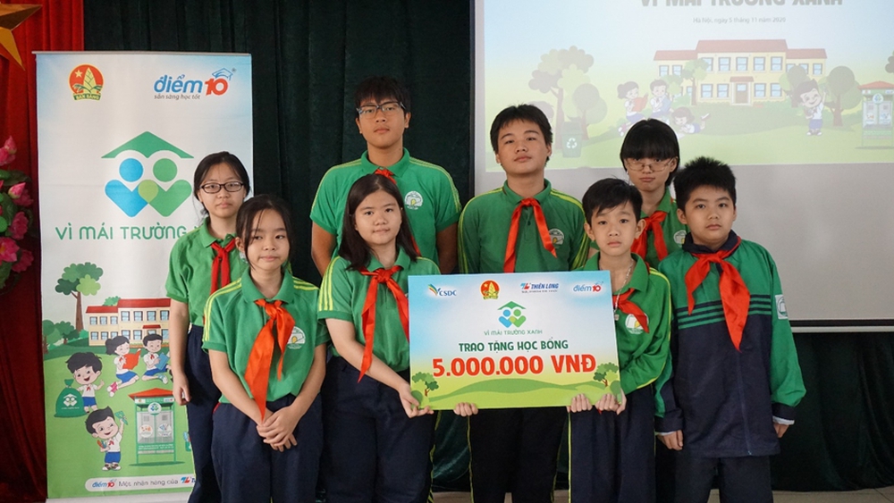 Tập đoàn Thiên Long tiếp tục đồng hành cùng chương trình “Vì mái trường xanh” năm 2023 - ảnh 3